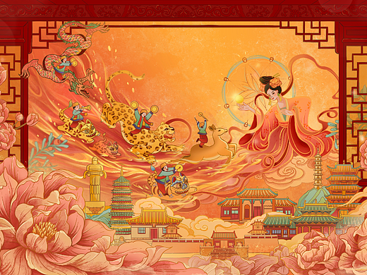 山西·长治城市插画|中国·东盟人文交流年文创设计