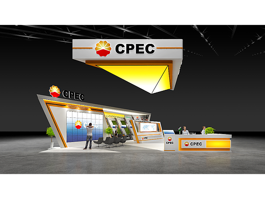 中石油展臺(tái)（個(gè)人主頁(yè)-ZNjAwMzIxNDQ=） - 展陳設(shè)計(jì) - 站酷設(shè)計(jì)師張吾真原創(chuàng)素材 - 站酷ZCOOL