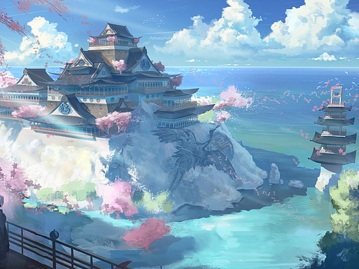 Aesthetic Two梦幻城市主题Mac壁纸