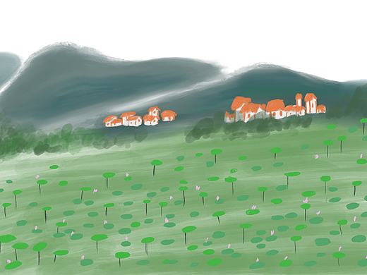 用procreate试试看国画效果（个人主页-ZMzQxODc1NzY=） - 创作习作 - 站酷设计师戴mingming原创素材 - 站酷ZCOOL