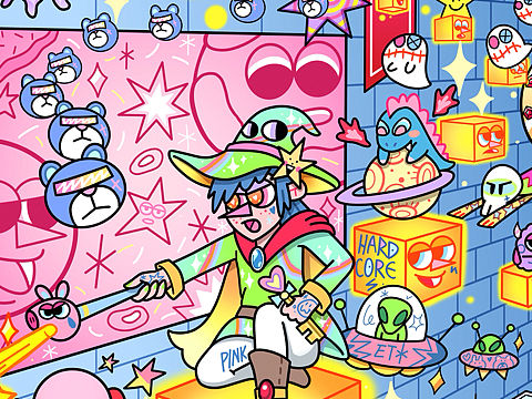 pinkschool 所罗门之匙（个人主页-ZMjgxMDYyNzI=） - 商业插画 - 站酷设计师肯恩恩原创素材 - 站酷ZCOOL