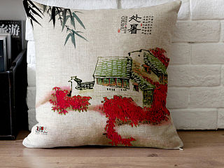 二十四节气图案 抱枕图案设计