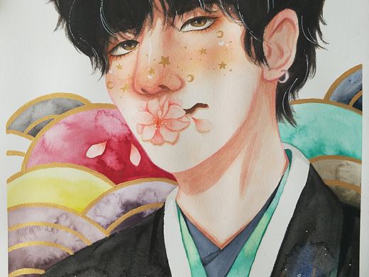 手绘水彩