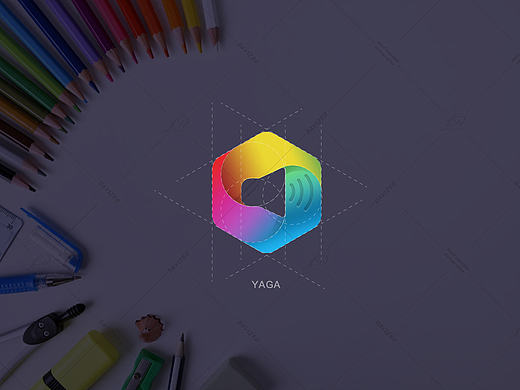 Yoga风图标尺规作图（附PS）