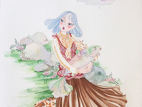 乡野田间（个人主页-ZNDczMjc2MTI=） - 创作习作 - 站酷设计师艺蓝呓语原创素材 - 站酷ZCOOL