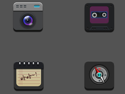 寫(xiě)實(shí)圖標(biāo)練習(xí)（個(gè)人主頁(yè)-ZMTQyMzk2ODQ=） - 圖標(biāo) - 站酷設(shè)計(jì)師上演不可一世原創(chuàng)素材 - 站酷ZCOOL