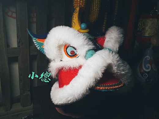 手工原创醒狮童帽