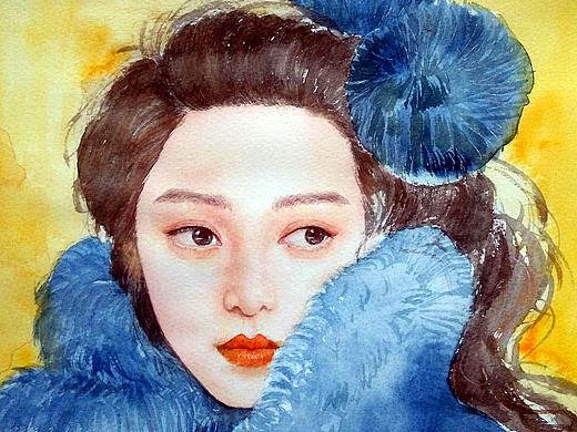 水彩头像