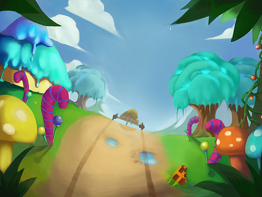 女战士与糖果森林