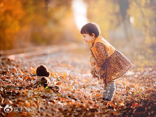 小牟油画外景|秋天的童话