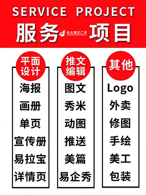武汉松木图文广告，种类齐全！