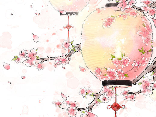 桃花灯