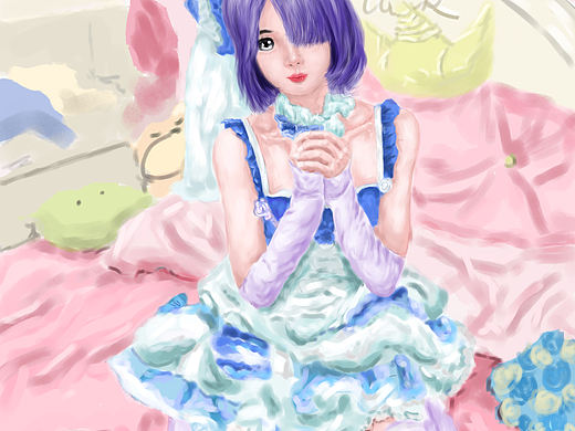 原创＃厚涂蕾姆（个人主页-ZNTI4OTMyMTI=） - 艺术插画 - 站酷设计师人间正道是清欢原创素材 - 站酷ZCOOL