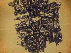 钢笔画---擎天柱