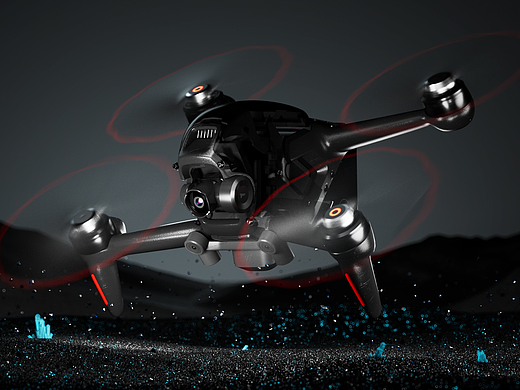 大疆无人机渲染