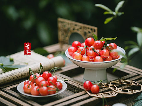 国风静物摄影 | 樱桃满市粲朝晖
