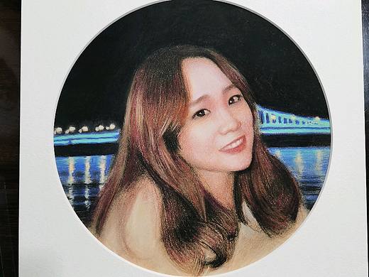 于生慧手绘彩铅肖像私人定制作品