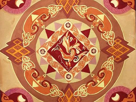 春秋战国四方连续装饰纹样