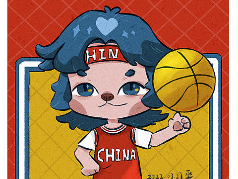 爱打篮球的小花豹