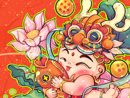 新年福娃IP-系列插图
