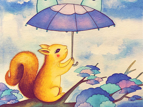 天青色在等雨,小松鼠在等你