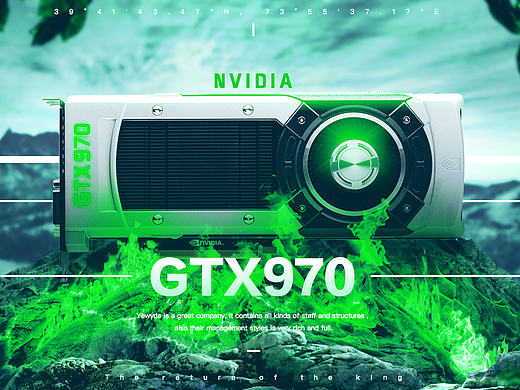 GTX970显卡PS合成产品Banner【附PSD】
