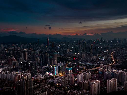 深圳晚霞摄影