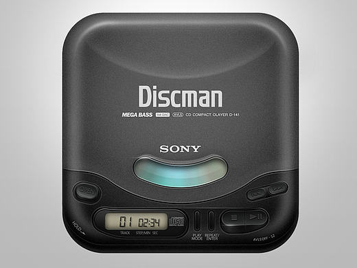图标琐记 - 05. SONY D-141 CD WALKMAN