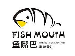 鱼嘴巴主题餐厅标志设计