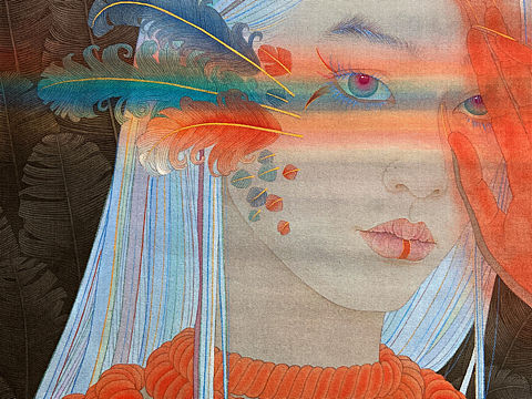 《施无畏者》（个人主页-ZNTA4NDE4NjA=） - 绘本 - 站酷设计师孙影国画原创素材 - 站酷ZCOOL