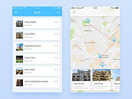 Travel route interface