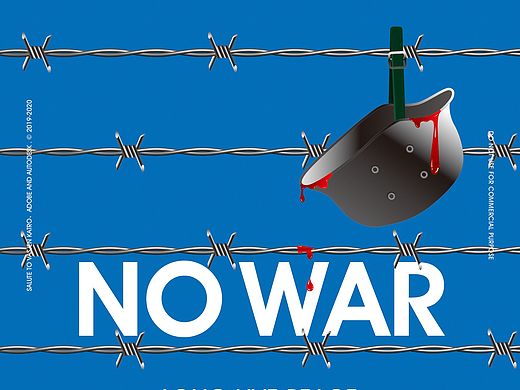 反战题材的原创创意海报