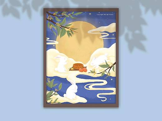 中秋节日插画
