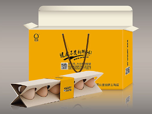 零公里生鲜鸡蛋包装及活鸡包装设计