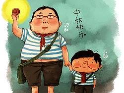 羽叔和小羽祝大家中秋节快乐