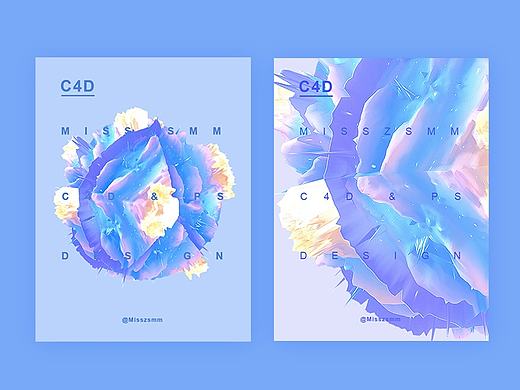 绚丽星球 c4d 渲染海报