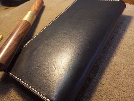 经典款黑色植鞣长夹（个人主页-ZMTUxNzE5ODQ=） - 工艺品设计 - 站酷设计师124566原创素材 - 站酷ZCOOL