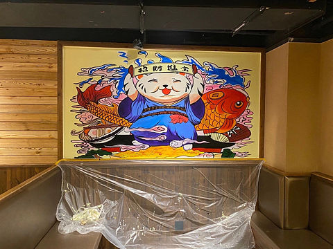 日系浮世绘墙绘涂鸦