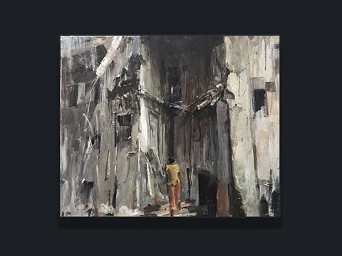 小东油画《战·无家》