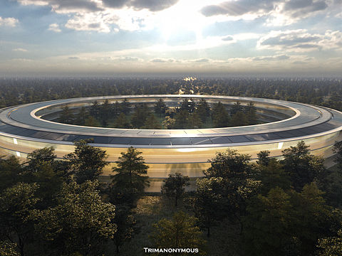 Apple Park苹果总部建模渲染练习