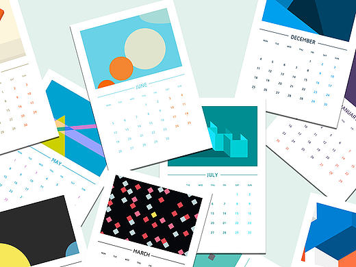 A Simple Geometry Calendar for 2017