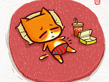 最近画的一些毛毛猫漫画和几幅无厘头漫画