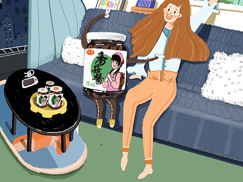 海报仲景香菇酱