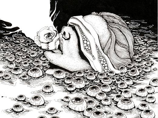 一组纯手绘情绪系列插画