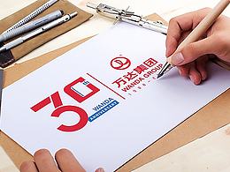 万达30周年logo 2套