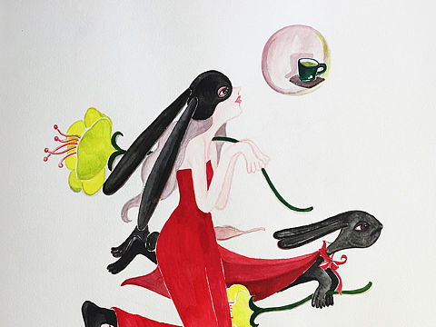 月宫里的咖啡☕️（个人主页-ZNDczOTY1MDg=） - 创作习作 - 站酷设计师艺蓝呓语原创素材 - 站酷ZCOOL