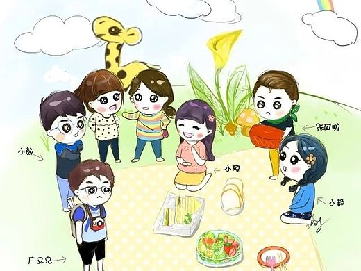 画的一群小伙伴们（个人主页-ZMTMxMTU0MzY=） - 单幅漫画 - 站酷设计师zhangtianshi6原创素材 - 站酷ZCOOL