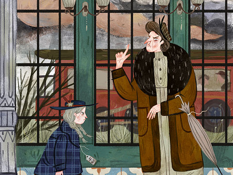 瑪麗和管家梅德洛太太（個人主頁-ZMjgxMTQ0ODg=） - 兒童插畫 - 站酷設(shè)計師江江兔原創(chuàng)素材 - 站酷ZCOOL