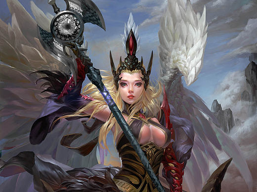 蓝铅笔 | 阮子斌 原画人像作品