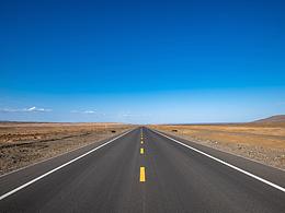 吐魯番地形地貌｜干旱地形｜沙漠｜筆直的公路